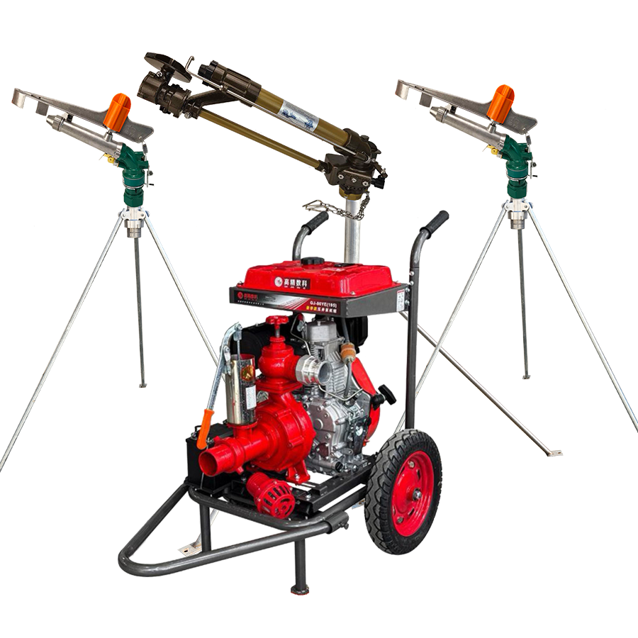 衡阳一体式灌溉机组 全套喷枪水带配齐 抗旱浇地神器